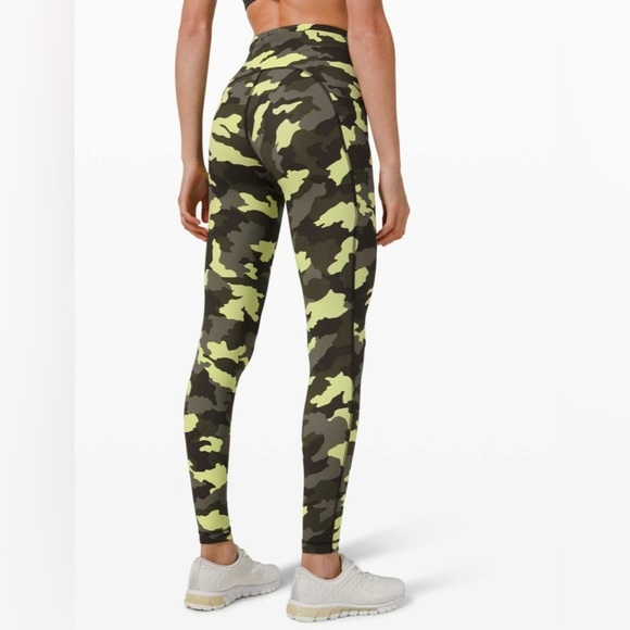 Lululemon 4 Swift Speed High-Rise Tight 28" Heritage Camo Crispin Green Multi - Picture 10 of 16